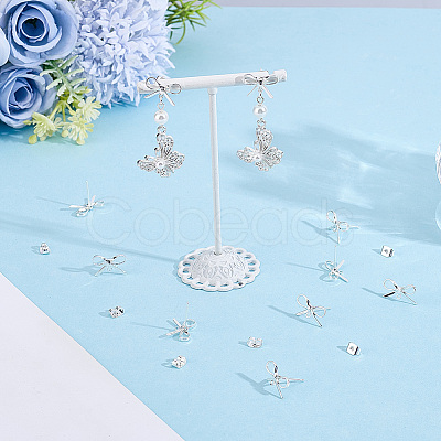 14Pcs Brass Stud Earring Findings KK-BBC0028-66S-1