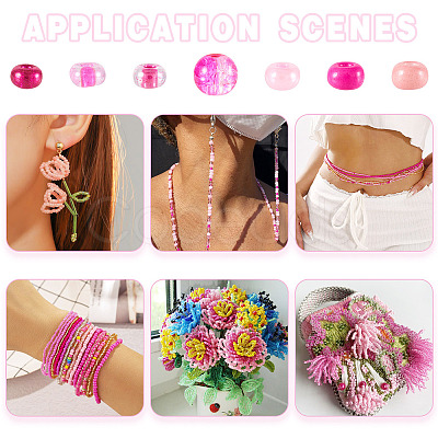 7 Styles Glass Seed Beads SEED-TA0001-41A-1