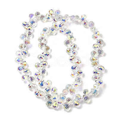 Electroplated Glass Beads EGLA-K062-01B-AB03-1