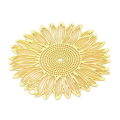 Brass Filigree Big Pendants X-KKC-T003-13G-1