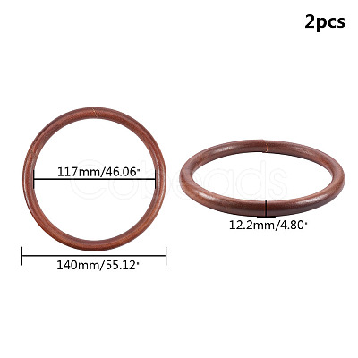 Oak Wood Bag Handles AJEW-WH0109-69-1