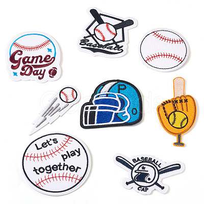 16Pcs 8 Styles Computerized Embroidery Cloth Iron on/Sew on Patches DIY-TA0012-13-1