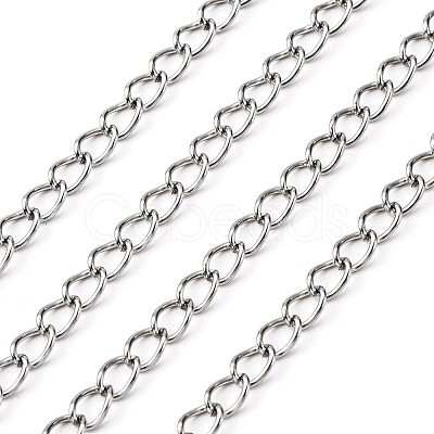 Tarnish Resistant 304 Stainless Steel Curb Chains CHS-Q001-22-1