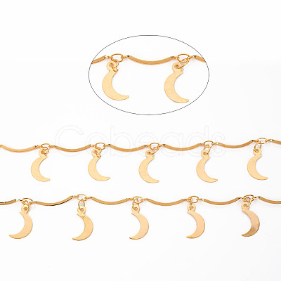 Handmade Brass Scalloped Bar Chains CHC-S012-098-1