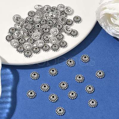 Tibetan Style Alloy Caps LS-LF1235Y-NF-1