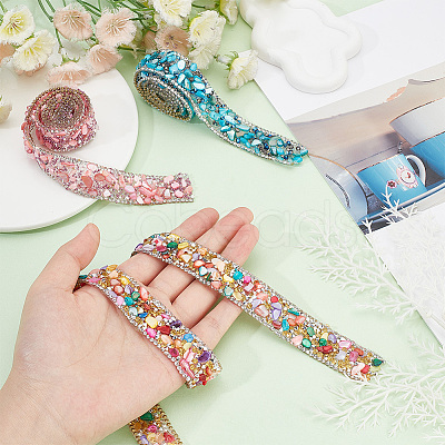 3Pcs 3 Colors Hotfix Rhinestone Tape DIY-PH0021-28-1