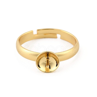 Brass Adjustable Ring Settings KK-A272-01A-G-1