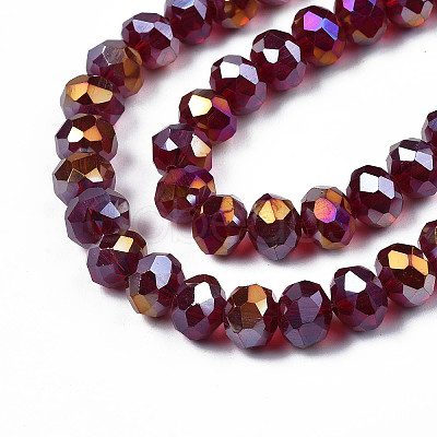 Electroplate Glass Beads Strands LS-EGLA-A034-T8mm-B29-1