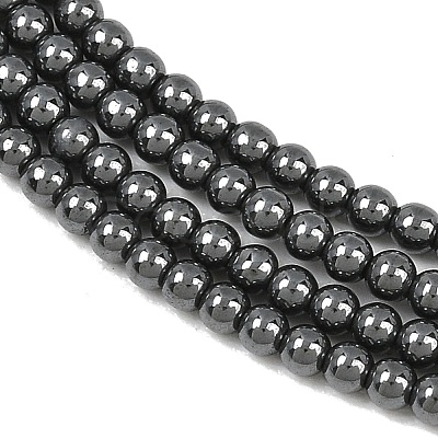 Synthetic Non-magnetic Hematite Beads Strands GG-CBAB93D-B01-2mm-1