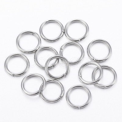 Tarnish Resistant 304 Stainless Steel Open Jump Rings STAS-H555-10P-1
