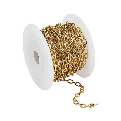 PVD Vacuum Plating 304 Stainless Steel Cable Chains CHS-CJ0001-15G-1