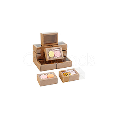 Foldable Paper Drawer Boxes with Clear Plastic Cover CON-WH0095-68B-01-1