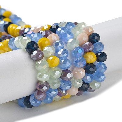 Glass Beads Strands EGLA-A034-M6mm-54-1