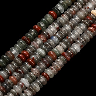 Natural African Bloodstone Beads Strands G-L635-A28-4x2mm-1