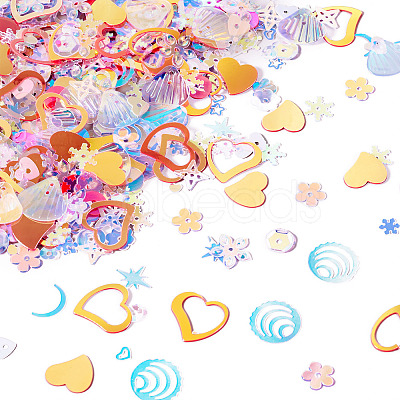 100G Plastic Sequins Beads PVC-TA0001-04D-1
