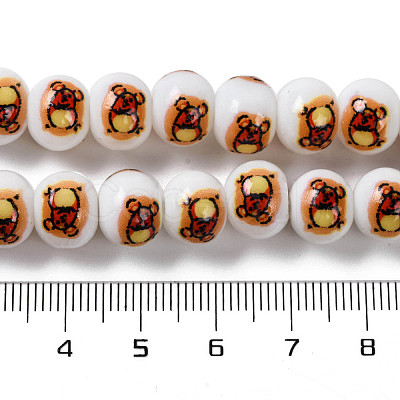 Printing Glass Beads for Necklaces Bracelets Making GLAA-B020-02A-01-1