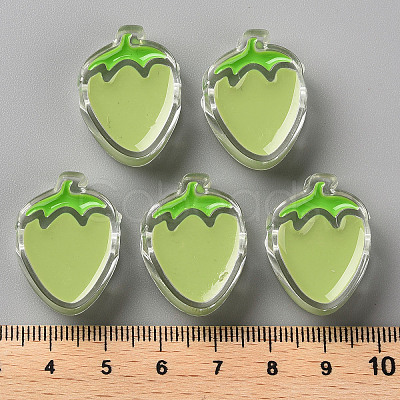 Transparent Enamel Acrylic Beads X1-TACR-S155-003D-1