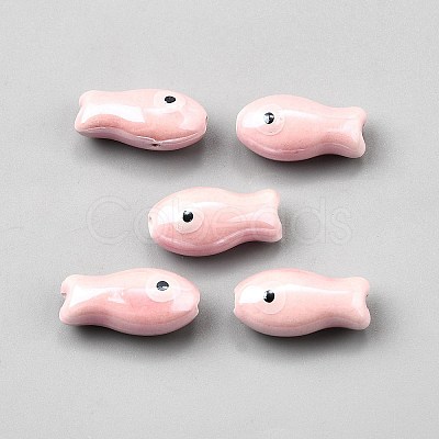 Handmade Porcelain Beads PORC-WH0023-003I-1