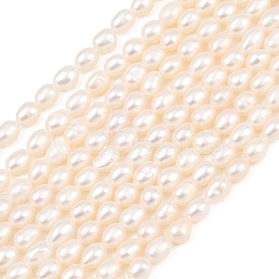 Natural Cultured Freshwater Pearl Beads Strands PEAR-D003-01D-05-1