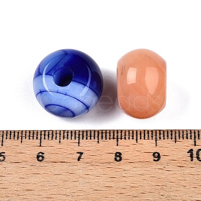 Natural & Synthetic Mixed Stone European Beads G-N344-26-1