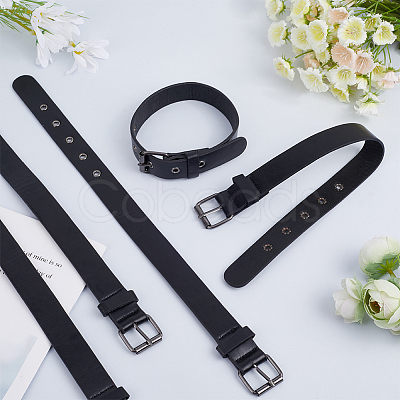 PU Imitation Leather Cord Bracelets BJEW-WH0020-68C-1