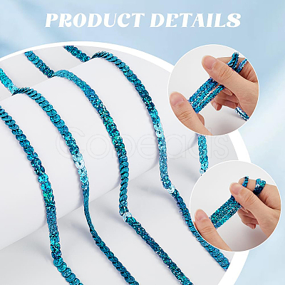 1 Roll Sparkle PVC Sequins Ribbon OCOR-SP0001-02B-1
