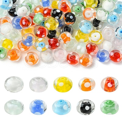 10Pcs Handmade Lampwork Beads LAMP-YW0001-96A-1