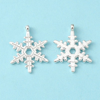 Christmas Snowflake Tibetan Style Alloy Pendants LF0353Y-NFS-1