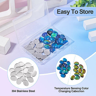 DIY Oval Pendant Making Kits DIY-TA0015-36-1