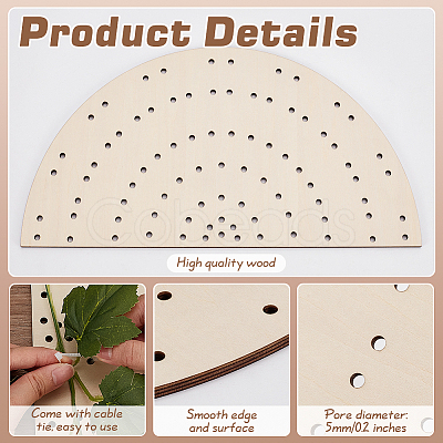 2Pcs Wood Wreath Boards DIY-FG0006-77B-1