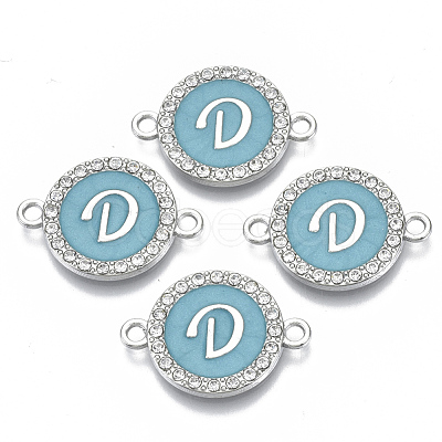 Alloy Enamel Links Connectors ENAM-TAC0003-01S-06D-1