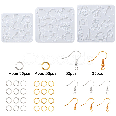 DIY Dangle Earring Making Kits DIY-FS0008-26-1