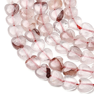 Natural Hematoid Quartz/Ferruginous Quartz Beads Strands G-P575-C21-6mm-1