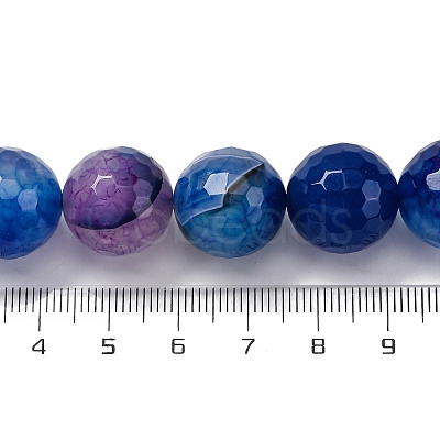 Natural Dragon Veins Agate(Dyed & Heated) Beads Strands G-K390-A08-01-1