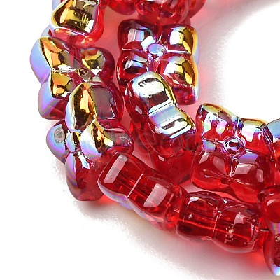 Transparent Glass Beads Strands GL-CBAAE04-02-1