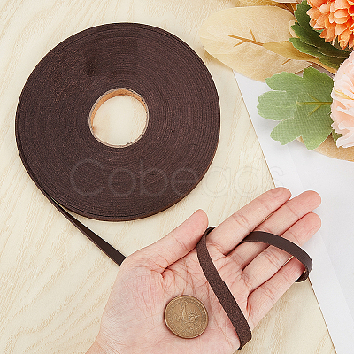 10M Flat Imitation Leather Cord LC-WH0003-08B-02-1