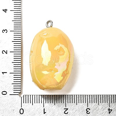 Opaque Resin Pendants FIND-I044-16D-1