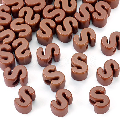 Opaque Acrylic European Beads OACR-TAC0019-006S-1