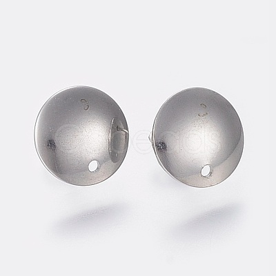 Non-Tarnish 304 Stainless Steel Stud Earring Findings STAS-K184-03-01P-1