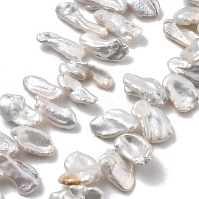 Natural Baroque Keshi Pearl Beads Strands PEAR-P064-02C-01A-1