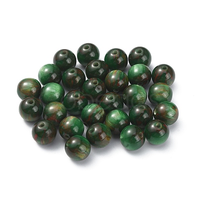 Two Tone Opaque Resin Beads RESI-TAC0010-65A-1