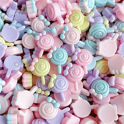 Opaque Resin Cabochons CRES-M037-05E-1