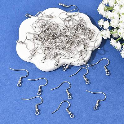 Tarnish Resistant 304 Stainless Steel Earring Hooks STAS-R044-1