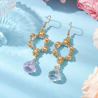 GLass Dangle Earrings EJEW-MZ00255-03-1