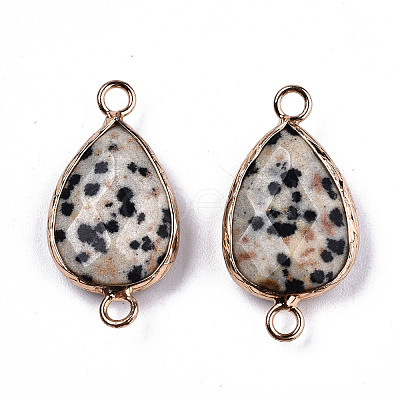 Natural Dalmatian Jasper Links Connectors G-T131-49H-1