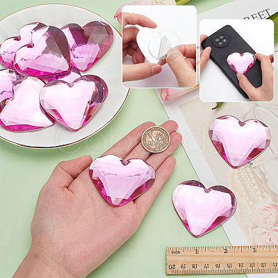 10Pcs Flat Back Acrylic Rhinestone Cabochons OACR-FG0001-22A-1
