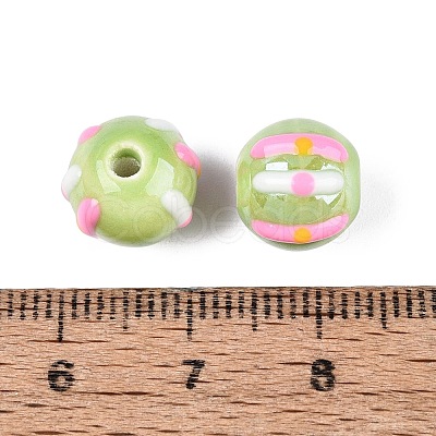 Handmade Porcelain Ceramic Beads PORC-Q005-03D-1