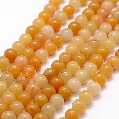 Natural Old Topaz Jade Beads Strands G-F364-06-8mm-1