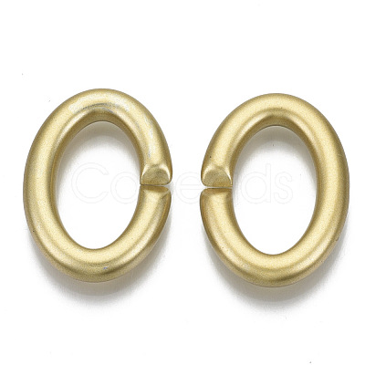 Opaque Spray Painted Acrylic Linking Rings OACR-S021-67A-B01-1