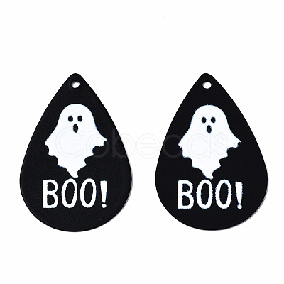Spray Painted Iron Pendants IFIN-T016-64-1